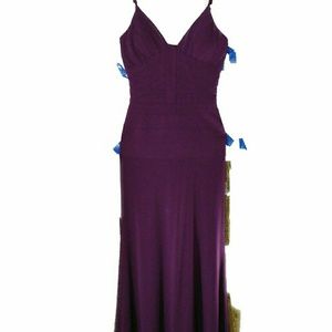 BCBG Paris purple sleeveless gown